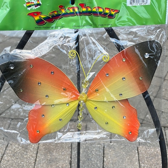 nylon butterflies brand new decoration wall hanging fall spring baby patio decor - Picture 1 of 3